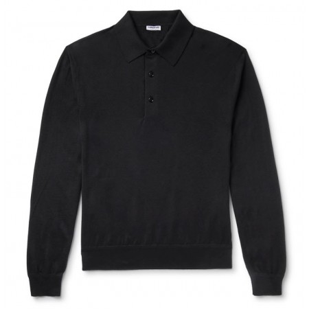 Cashmere and Silk Polo Shirt