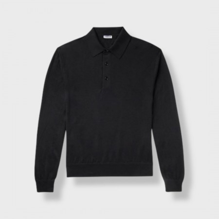 Cashmere and Silk Polo Shirt