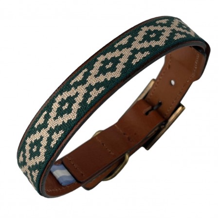 DOG COLLAR - GAUCHO GREEN