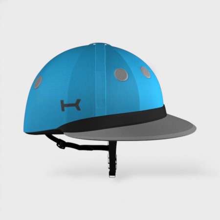 Blue and Grey Helmet