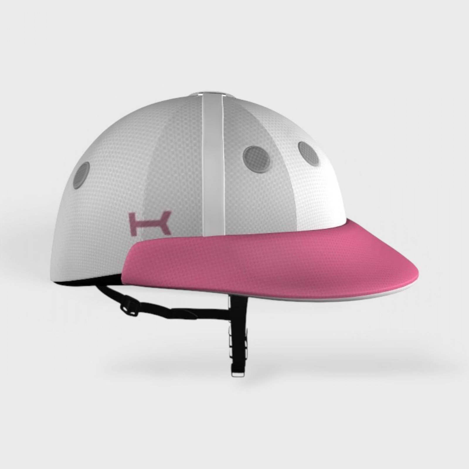 White and Pink Helmet