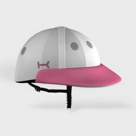 White and Pink Helmet