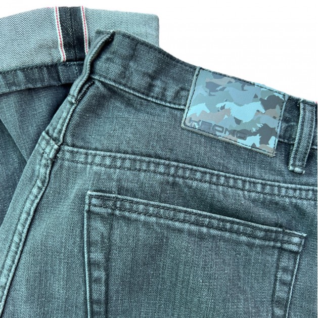 Straight Grey Selvedge Jeans