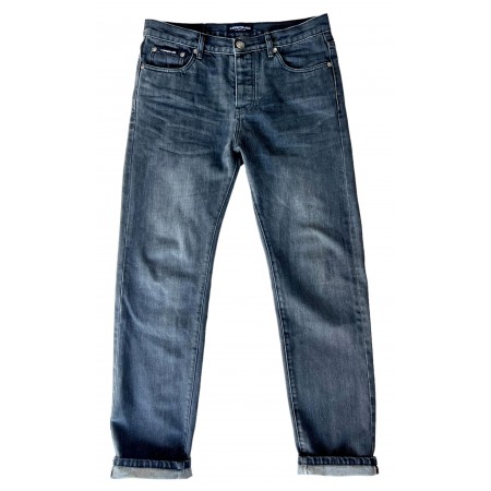 Straight Grey Selvedge Jeans