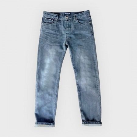 Straight Grey Selvedge Jeans