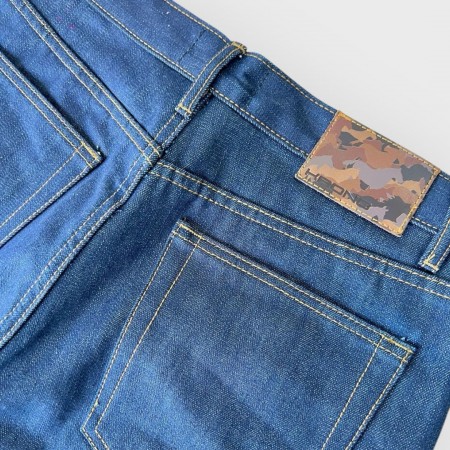 Straight Blue Stretch Selvedge Jeans