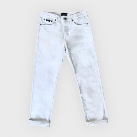 Slim White Selvedge Jeans