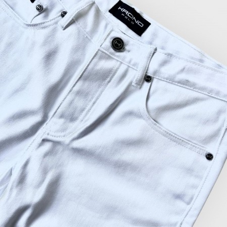 Slim White Selvedge Jeans