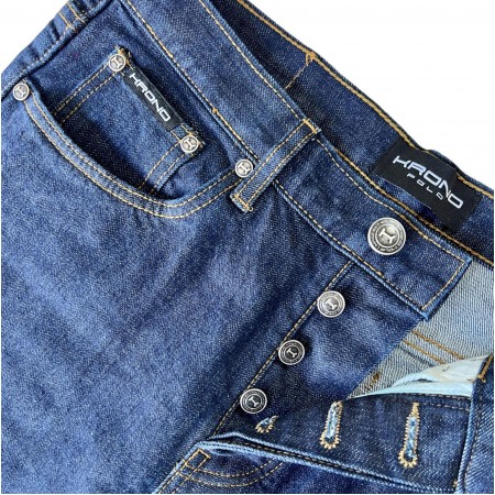 Straight Blue Stretch Selvedge Jeans