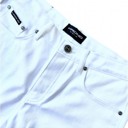 Slim White Selvedge Jeans