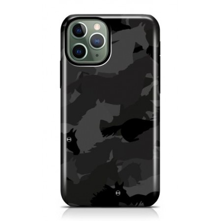 Iphone Black Camouflage Case