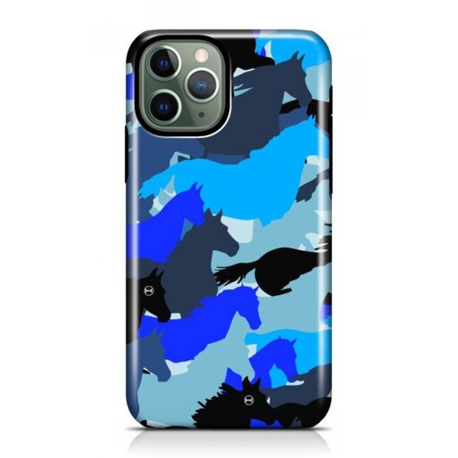 Iphone Blue Camouflage Case