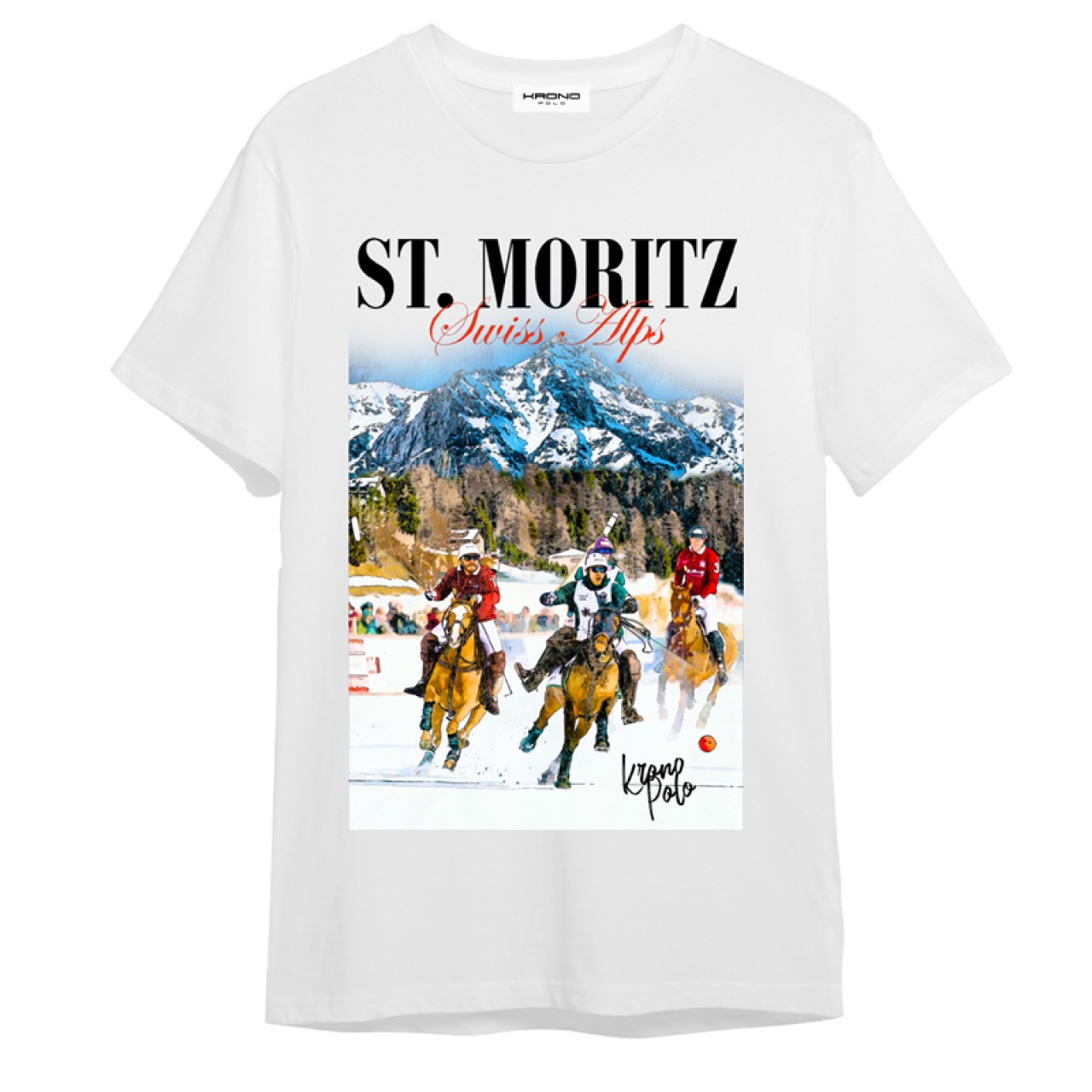 St Moritz Snow Polo T-Shirt