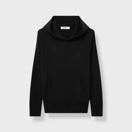 Cashmere Chukka Hoodie Black Cashmere Chukka Hoodie Black