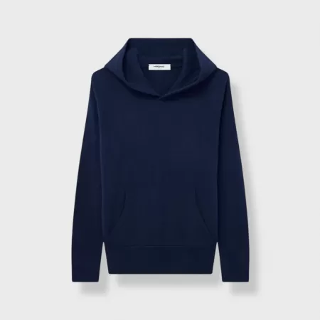 Cashmere Chukka Hoodie Navy Blue Cashmere Chukka Hoodie Navy Blue