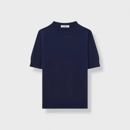 Cashmere T-Shirt Navy Blue Cashmere T-Shirt Navy Blue