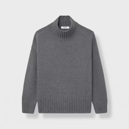 Cashmere Turtle Neck Sweater Grey Cashmere Turtle Neck Sweater Grey