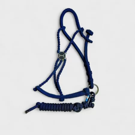Nylon Braided Halter Blue Nylon Braided Halter Blue