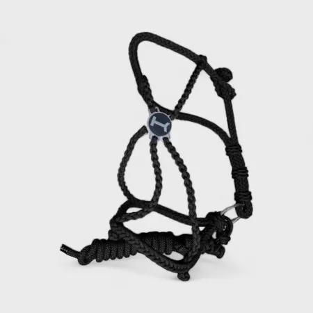 Nylon Braided Halter Black Nylon Braided Halter Black
