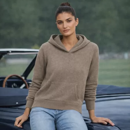 Cashmere Chukka Hoodie Taupe Cashmere Chukka Hoodie Taupe