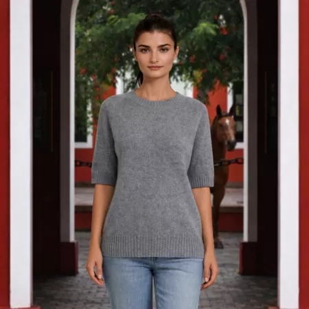 Cashmere Ayala T-Shirt Grey Cashmere Ayala T-Shirt Grey