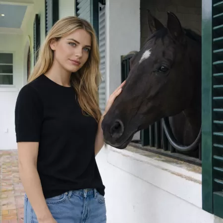 Cashmere T-Shirt Black Cashmere T-Shirt Black